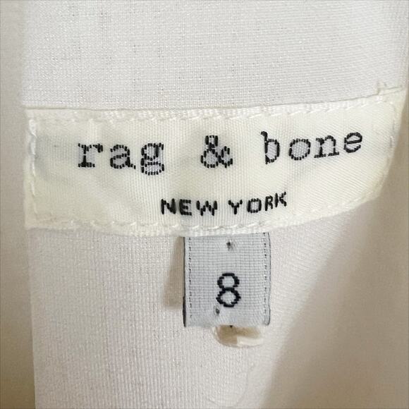 Rag & Bone Sleeveless Knit Dana Mini Dress in White Size 8 - Picture 4 of 5